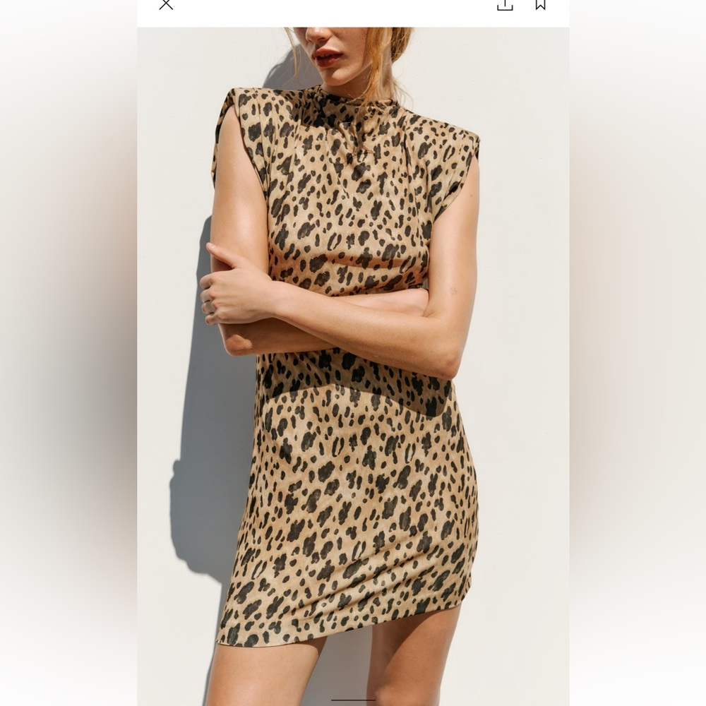 Zara animal print dress *new with tags*